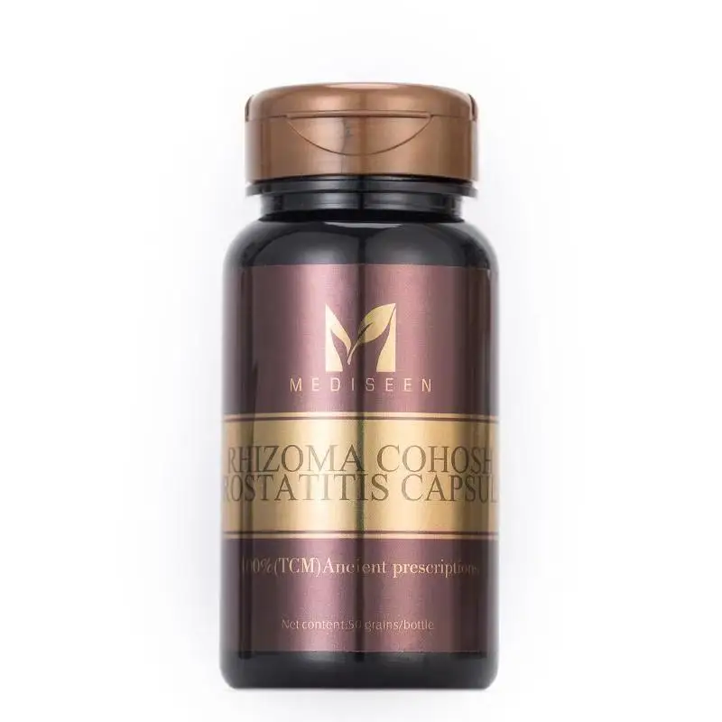 

Mediseen Rhizoma cohosh Prostatitis capsule, Cure Urinary system abnormalities, Cure Hypertrophy of prostate, Cure Dysuria