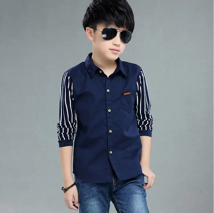 Baby Kids Print Blouses Fall Boys Long Sleeve Shirts 2022 New boys shirts boy top clothes Blouse Back to School Outfit Costume