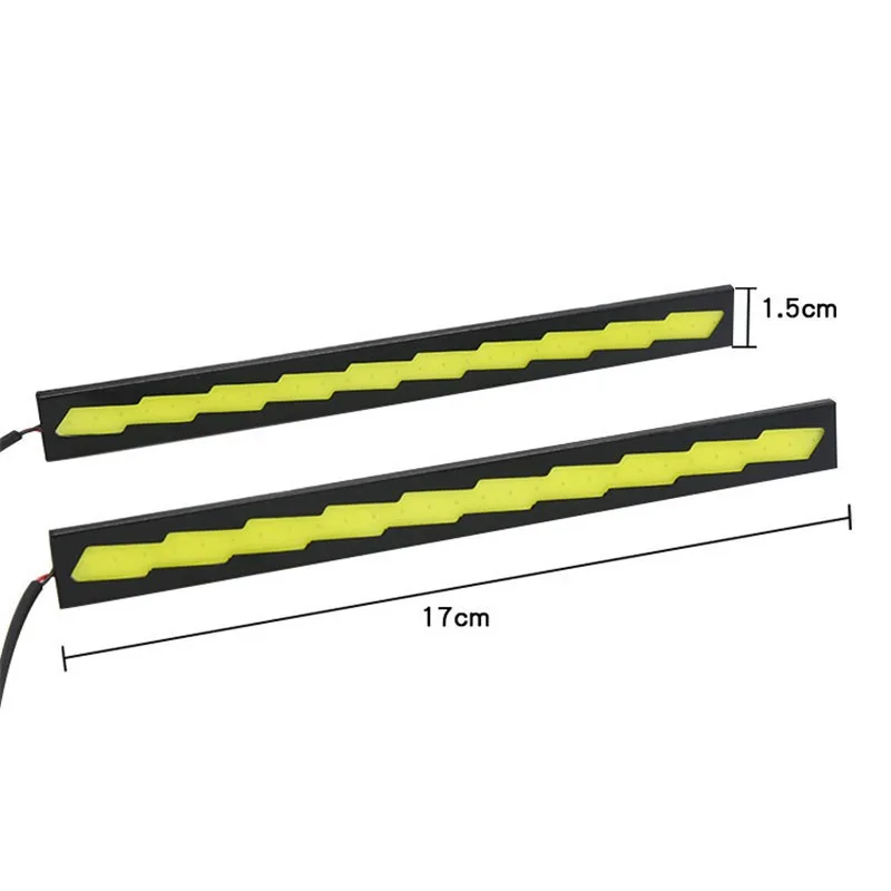 

1 Pair LED DRL Lights 12V 2pcs 6000K Accessory COB Car Daytime Running