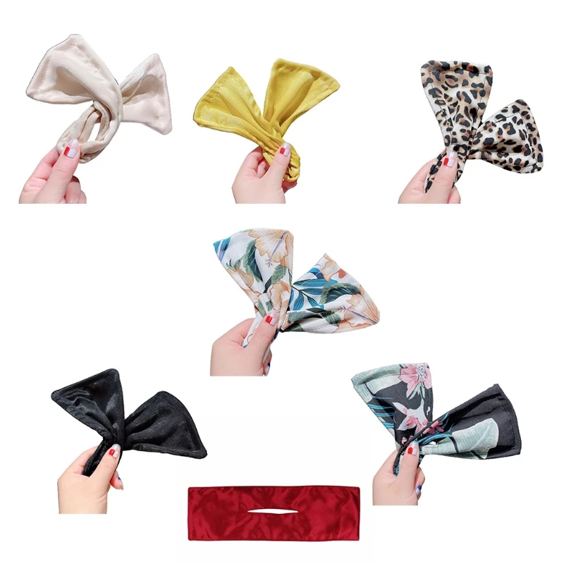 

Французская заколка-пучок Deft, многоцветная повязка на голову с цветочным узором, модная многоразовая заколка