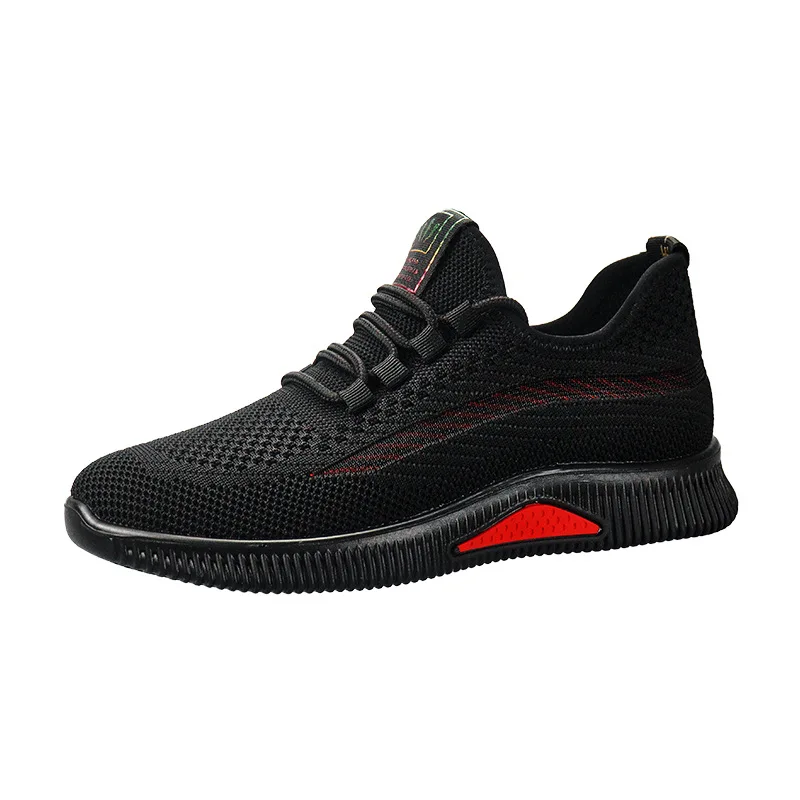 

2021 spring and summer new fashion casual fly weaving shoes front lace-up breathable round head low-top flat shoes