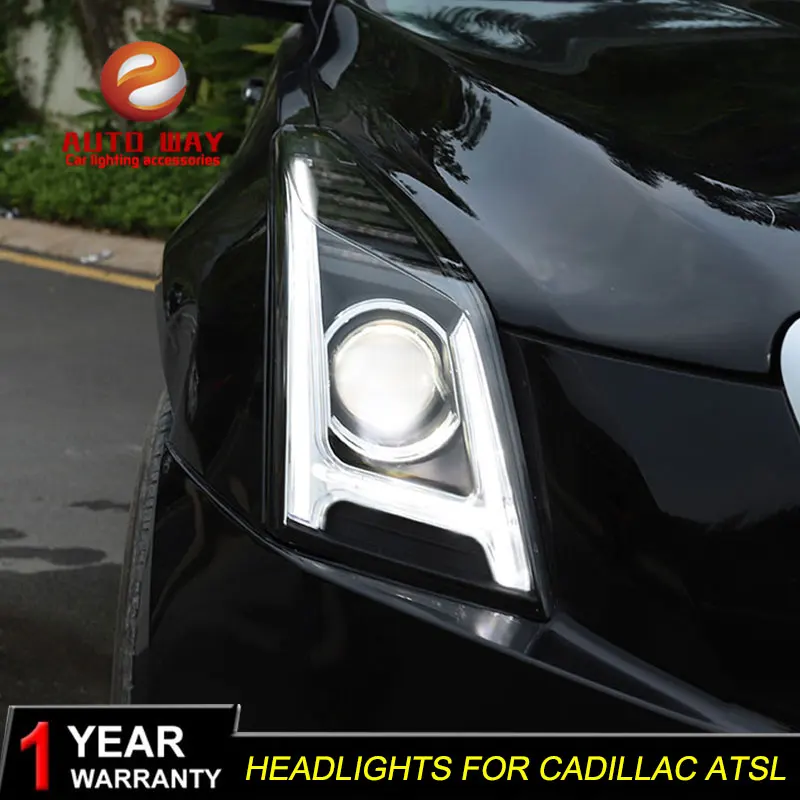 Стайлинг автомобиля светодиодный корпус для фар Cadillac ATS 2014 2015 2016 ATSL LED H7 hid Q5