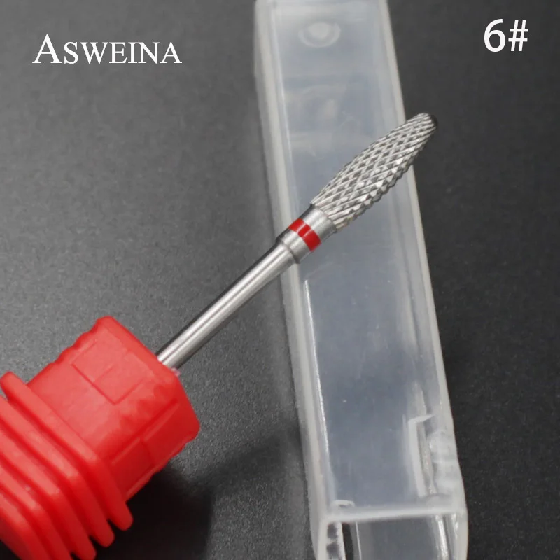 NO6 ASWEINA 1 шт. керамический сверло для ногтей педикюр машина электрическая твердосплавная дрель 3/3" хвостовик машина аппарат для маникюра аксессуары - Цвет: NO6