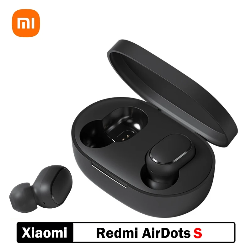 

Оригинальные наушники Xiaomi Redmi Airdots S, беспроводные наушники Mi Tws, Bluetooth, управление ии, игровая гарнитура с микрофоном и шумоподавлением