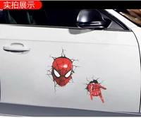 marvel 3d spiderman car sticker car door body cover scratch scratch decoration wei spiderman home child decoration