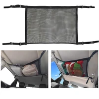 car ceiling storage net pocket roof net pocket hanging luggage suspended double layer network port storage bag car products