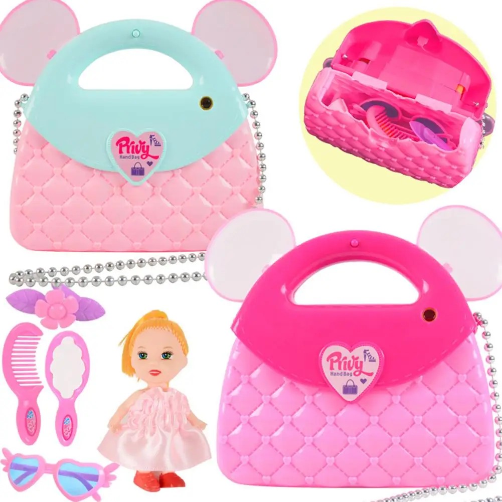 Детский набор игрушек для макияжа ролевые игры принцесса розовый макияж