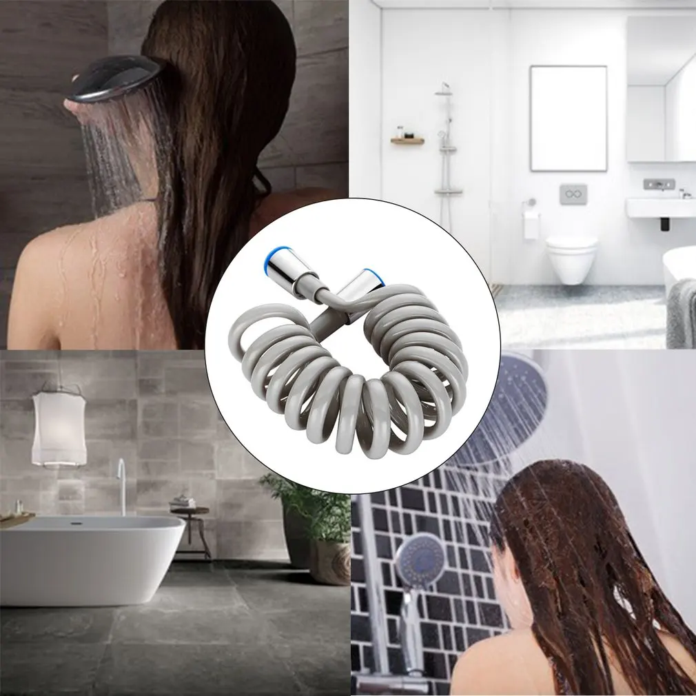 

Spring Shower Hose Toilet Bidet Sprayer Telephone Line Plumbing Hose Bathroom Accessories Water Nozzles