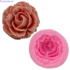 3D роза цветок Fondant (сахарная) торт форма для изготовления мыла вручную пресс-машина для производства мыла инструмент шоколадная форма для сладостей для выпечки украшения выпечки инструменты