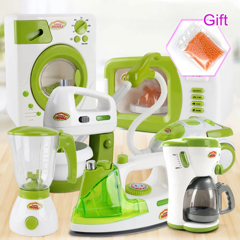 Simulation Kitchen Toy Set Kitchenware Coffee Machine Blender  Pretend Play Kitchen Toys Educational Cooking for Kids Baby Girl