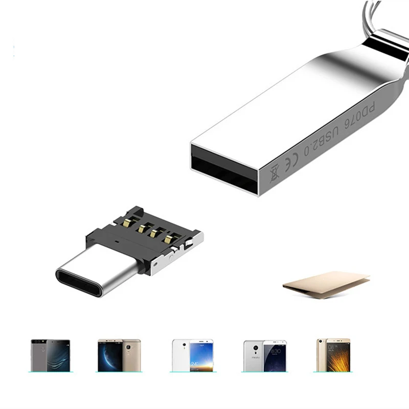 Адаптер OTG Type c USB-C Micro USB к устройство считывания дисков Type-c адаптер для Xiaomi Huawei