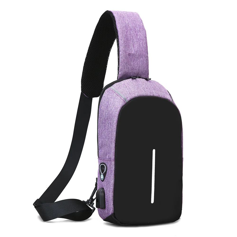 Креативная Мужская нагрудная сумка для отдыха на открытом воздухе usb интерфейс Мужская и женская Сумка Многофункциональная маленькая сумк... от AliExpress WW