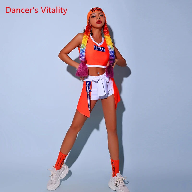 Костюм джазовых танцев Женский костюм для взрослых чирлидинга выступлений