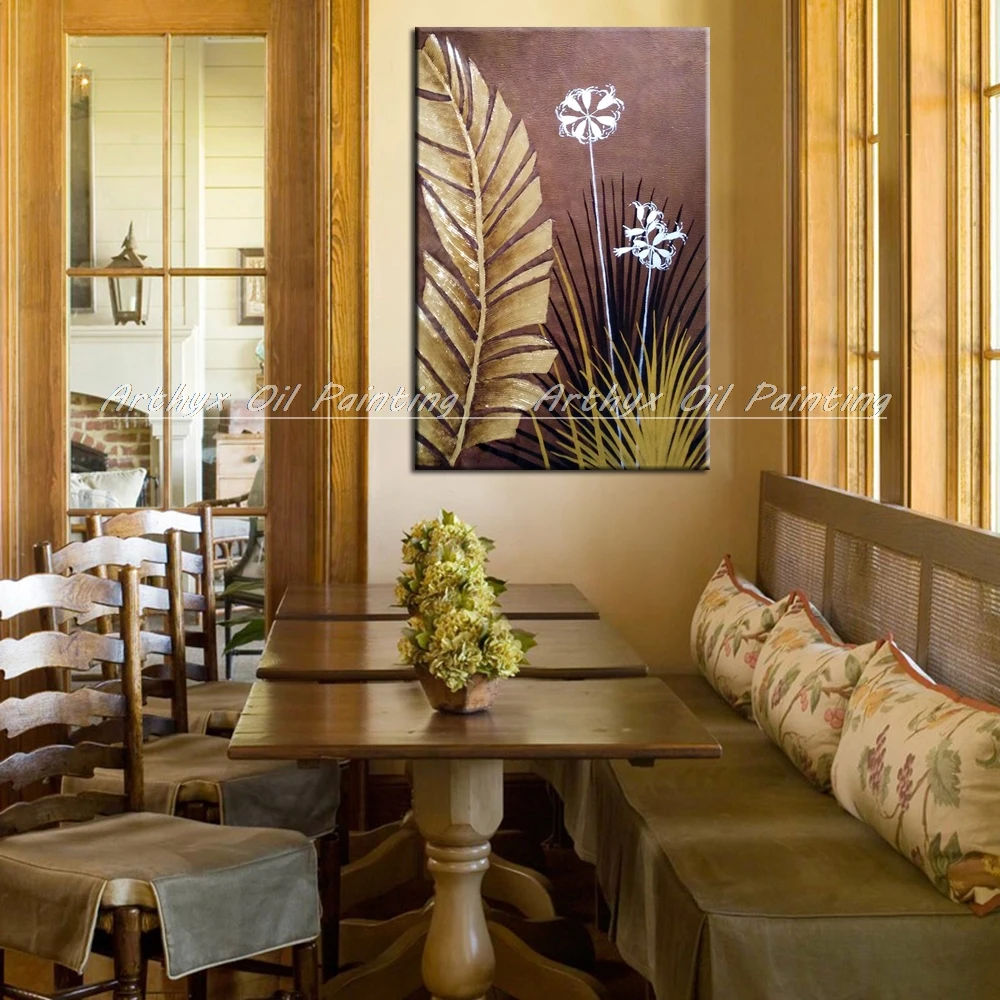 Arhyx настенные картины ручная роспись абстрактные цветы картина маслом на холсте
