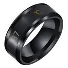 Многофункциональное водонепроницаемое умное кольцо для пары температуры, титановая сталь, украшения для пальцев, датчик температуры