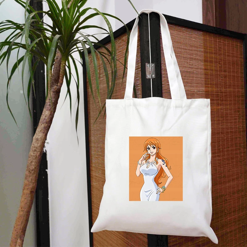 

One Piece Bag Woman Canvas for Women Designer Handbags Bags 2021 Fabric Shopper Hand Women's Shopping Shoppers With Anime Tote