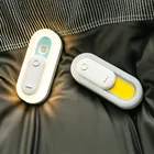 Светодиодный ночник с датчиком движения и зарядкой от USB, перезаряжаемая лампа для прикроватного столика, кабинета, лестницы, гардероба, чулана, кухонных шкафов