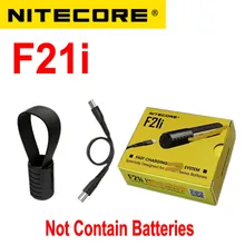 NITECORE F21i 18W Fast Charge 2-in-1 Battery Charger Power Bank Portable EDC for 21700 i Series Battery, USB-C Charging Cable