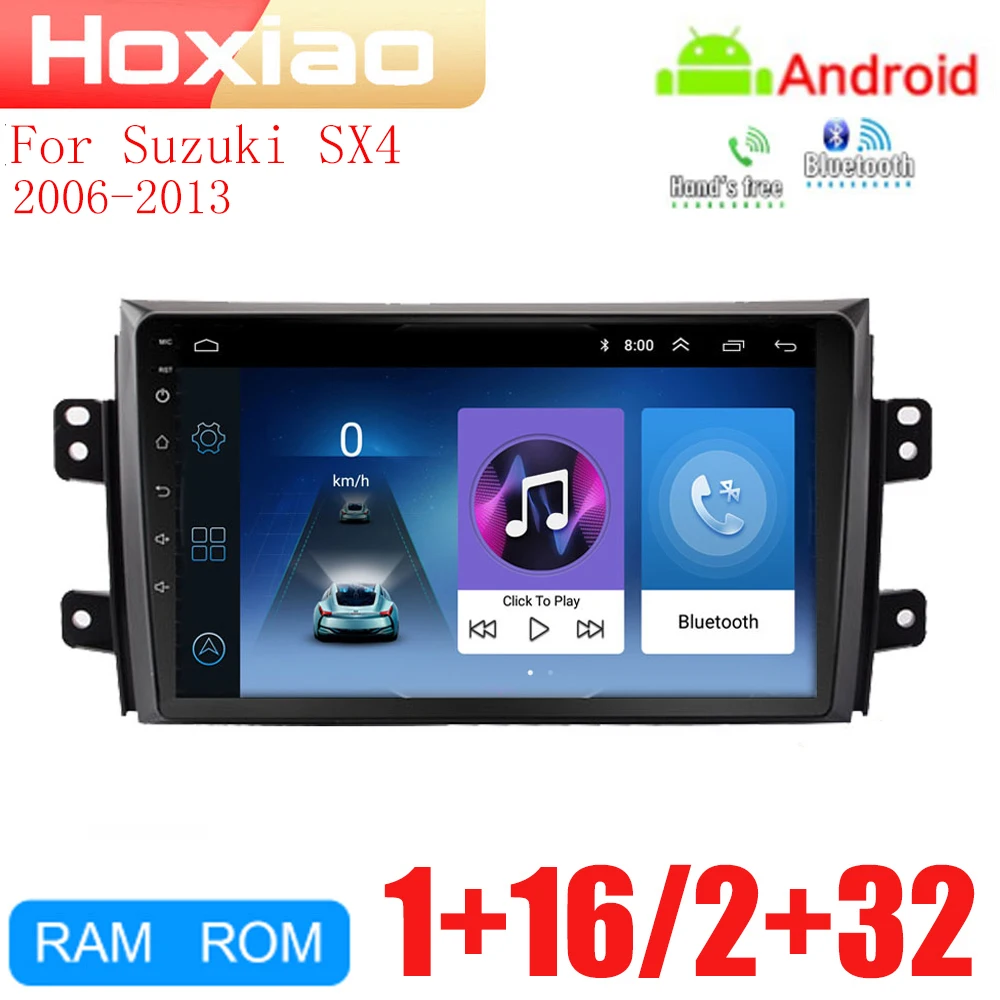 2 din Android GPS для Suzuki SX4 SX 2006 2007 2008 2009 2010 2011 2012 2013 автомобильный Радио стерео WIFI RDS