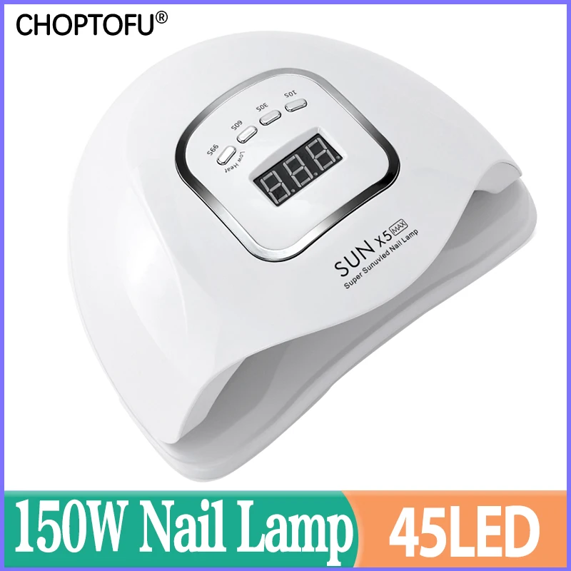 

SUN X5 Max Upgrade Nail Lamp Quick Dry 150W 45LED UV Lamp Portable Lamp For Drying Lamp Auto Professional Polish Nail Dryer