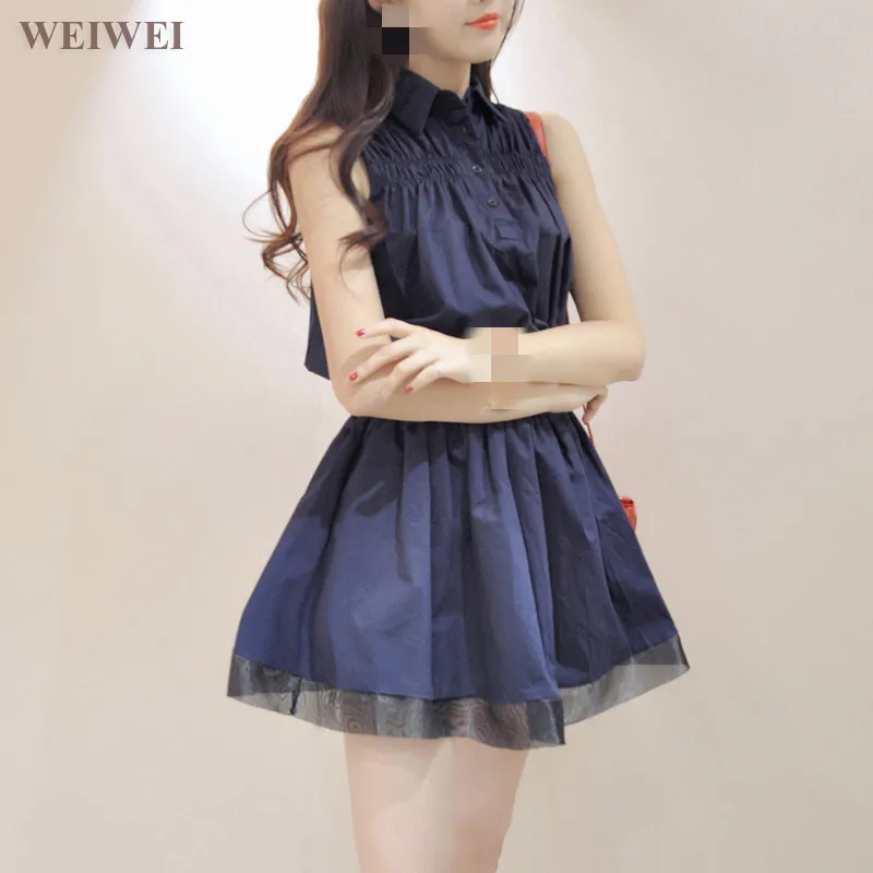 B1153 Новинка Весна 2020 женское летнее платье без рукавов в стиле Хань пикантное