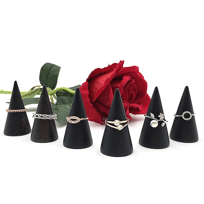 Деревянный держатель для колец демонстрационная стойка подставка хранения