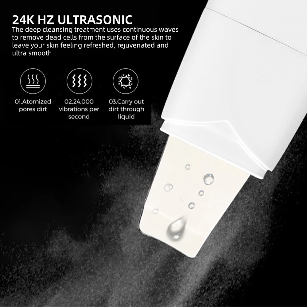 Kopen Gezicht Cleaner Ultrasone Huid Scrubber Usb Plug Comedondrukker Facial Massager Acne Huidverzorging Peeling Cavitatie