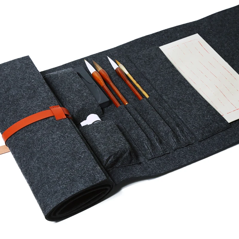 Большой карандаш каллиграфия письмо войлочная ручка кисть для письма чехол