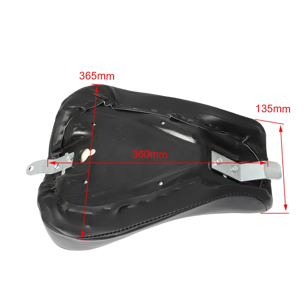 Черная мотоциклетная Передняя подушка для водителя из искусственной кожи 5