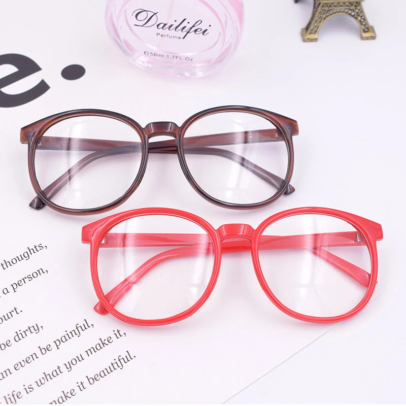 Большие круглые очки для мужчин и женщин красные белые розовые большие оправы