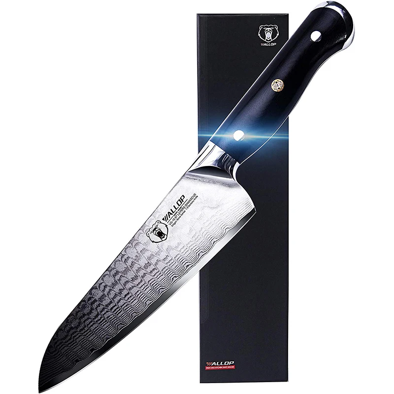 Wallop нож сантоку в японском стиле кухонный шеф повара из дамасской стали HC