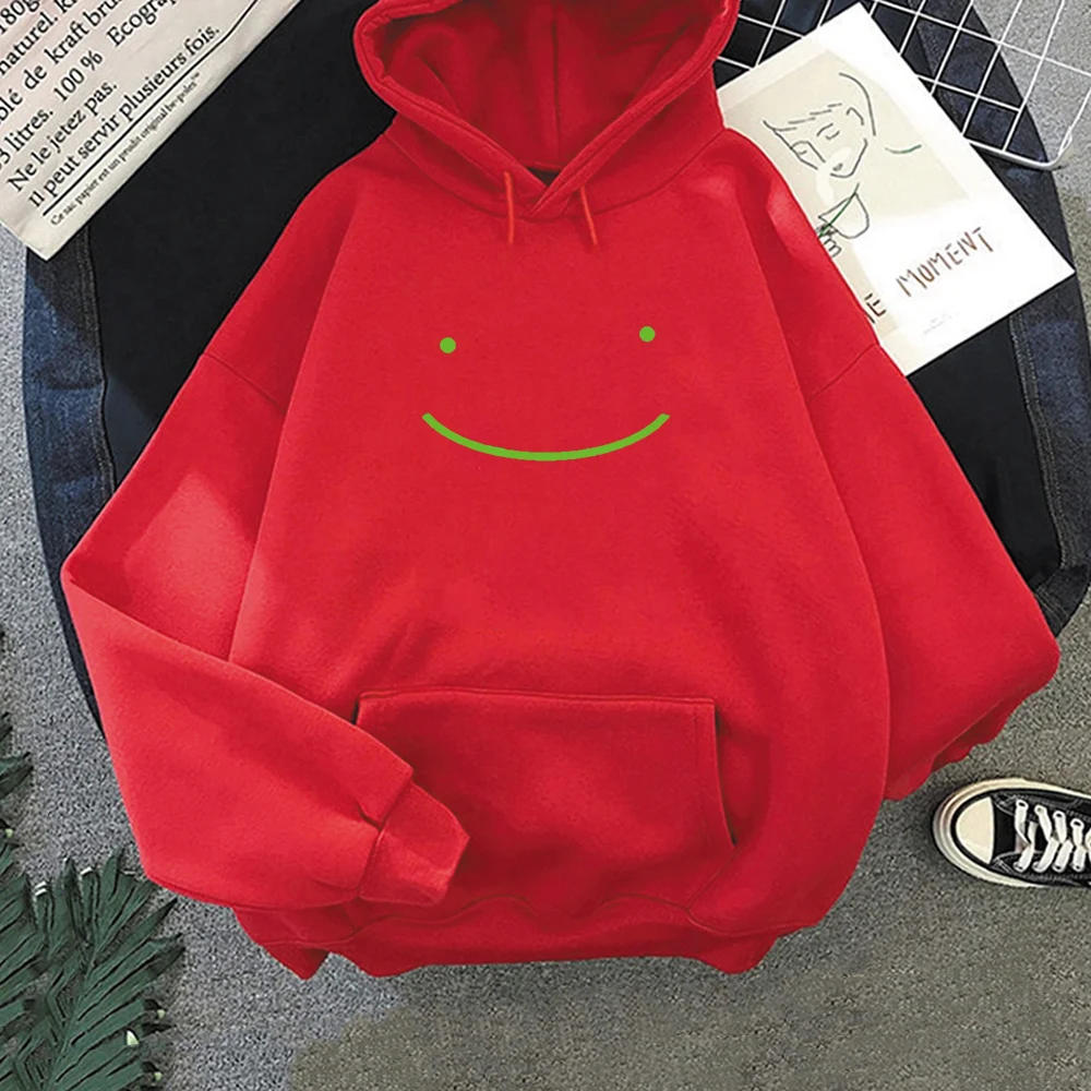 

Smile Face Fleece Hoodies Sweatshirts Streetwear Womens Mens Hip Hop Loose Casual Pullover Hoody Unisex Tops Oversized Hooded