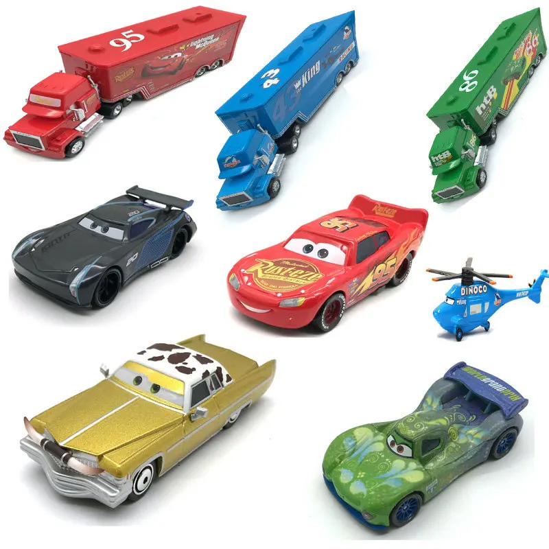 

Игрушка Disney Pixar 2 3 Молния Маккуин Джексон шторм Круз дядюшка грузовик 1:55 модель автомобиля из сплава детская игрушка подарок