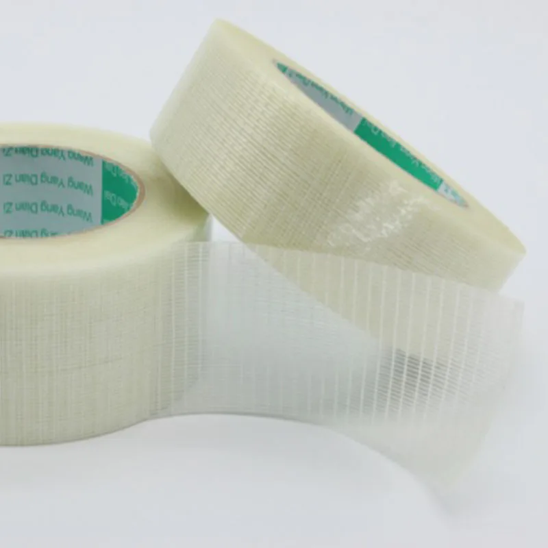 

50M / roll battery fiber tape stripe strong high temperature resistant single side fiber tape binding and fixing