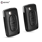 Раскладной чехол KEYYOU VA2HU83 23B Ce0523 для автомобильного ключа-пульта, чехол для Citroen Coupe VTR C2 C4 C5 C6 C8 Berlingo Xsara Picasso