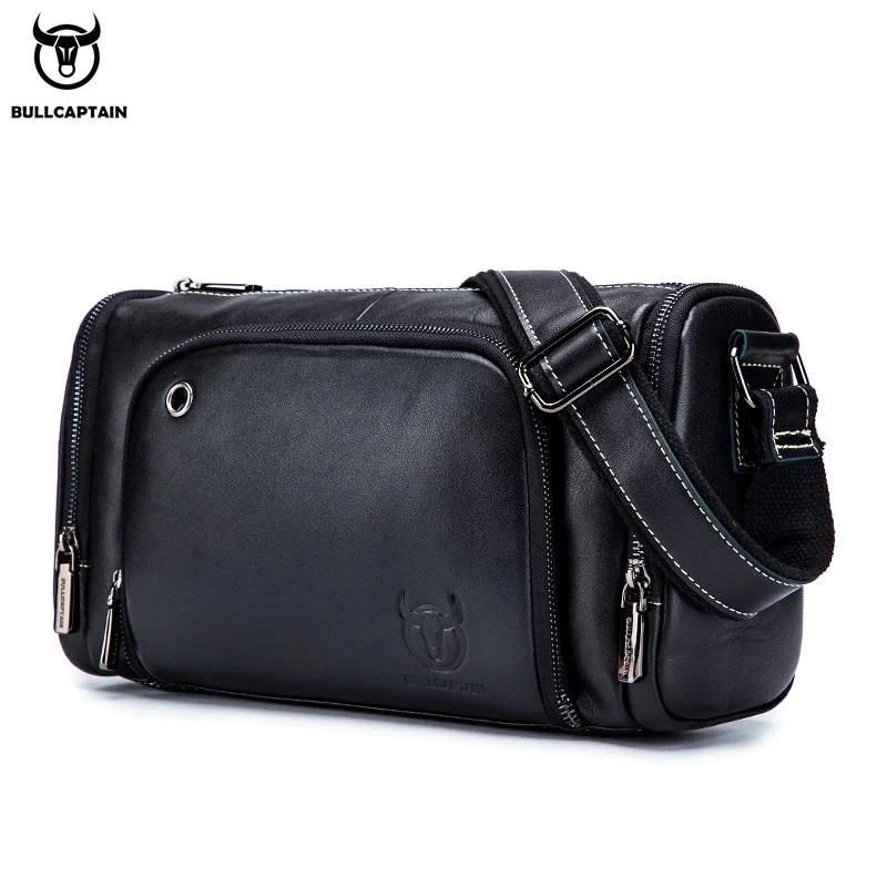 Weysfor New Genuine Leather Men Shoulder Bag Large Capacity Messenger Bags Retro Handbag High Quality Men's Travel Crossbody Bag