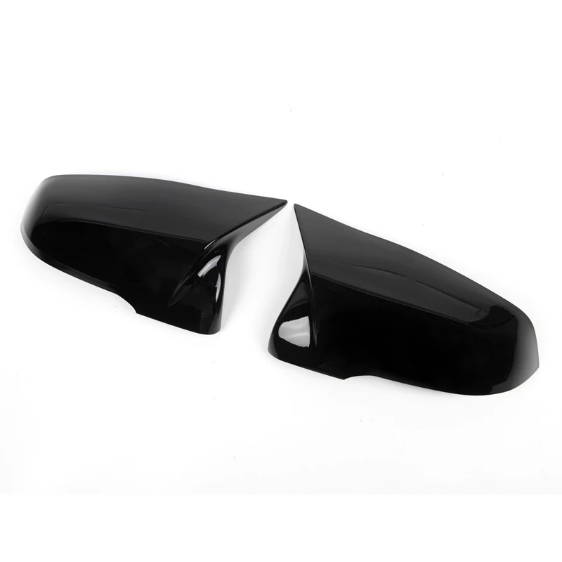 Bright Black ABS Side Rear View Mirror Cover Replacement Ox Horn For-BMW 1 2 Series X1 Z4 F45 F46 F48 F49 2016-2019 | Автомобили и