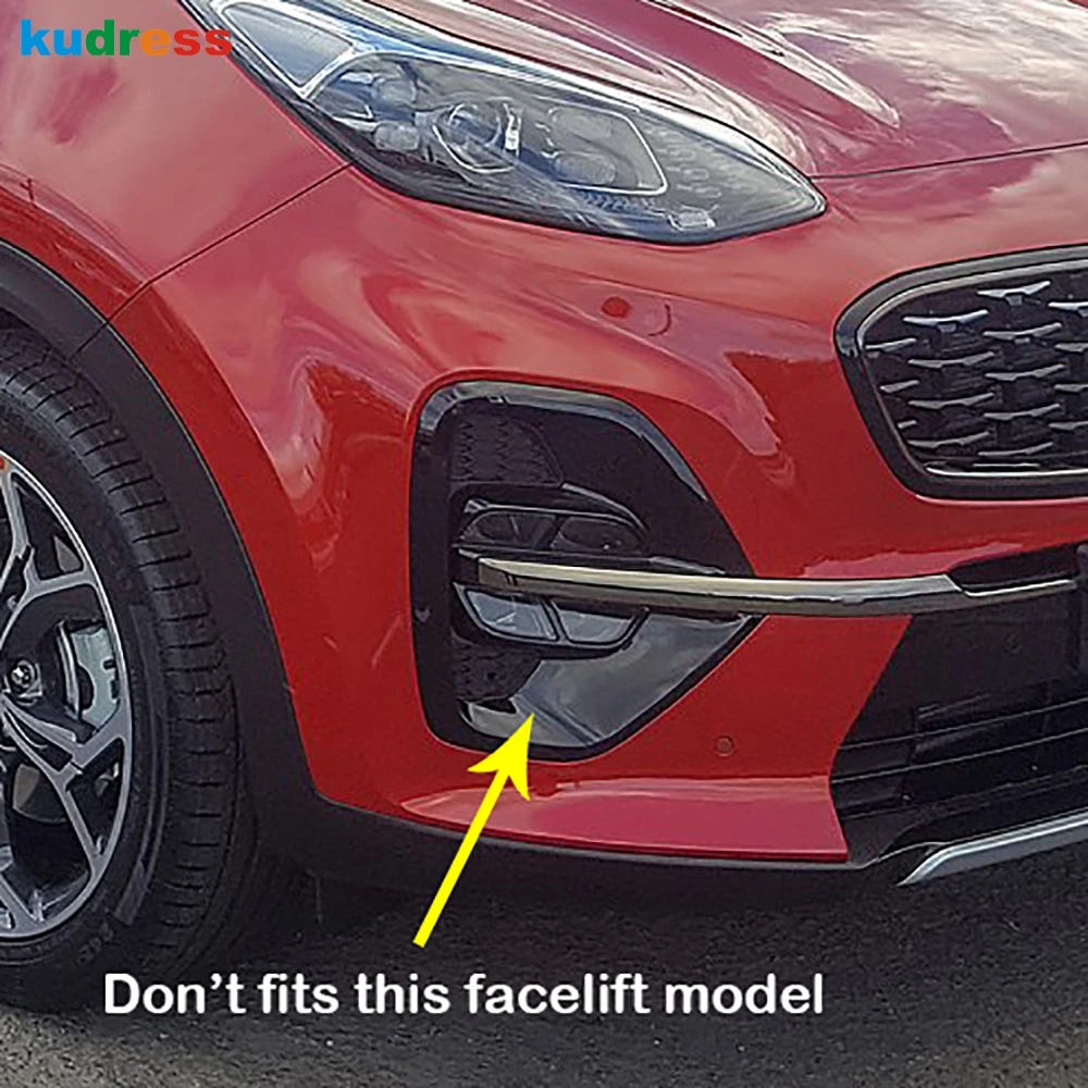Аксессуары для KIA Sportage хромированный передний противотуманный светильник, накладка, рамка, декоративный противотуманный светильник, накладка на бампер