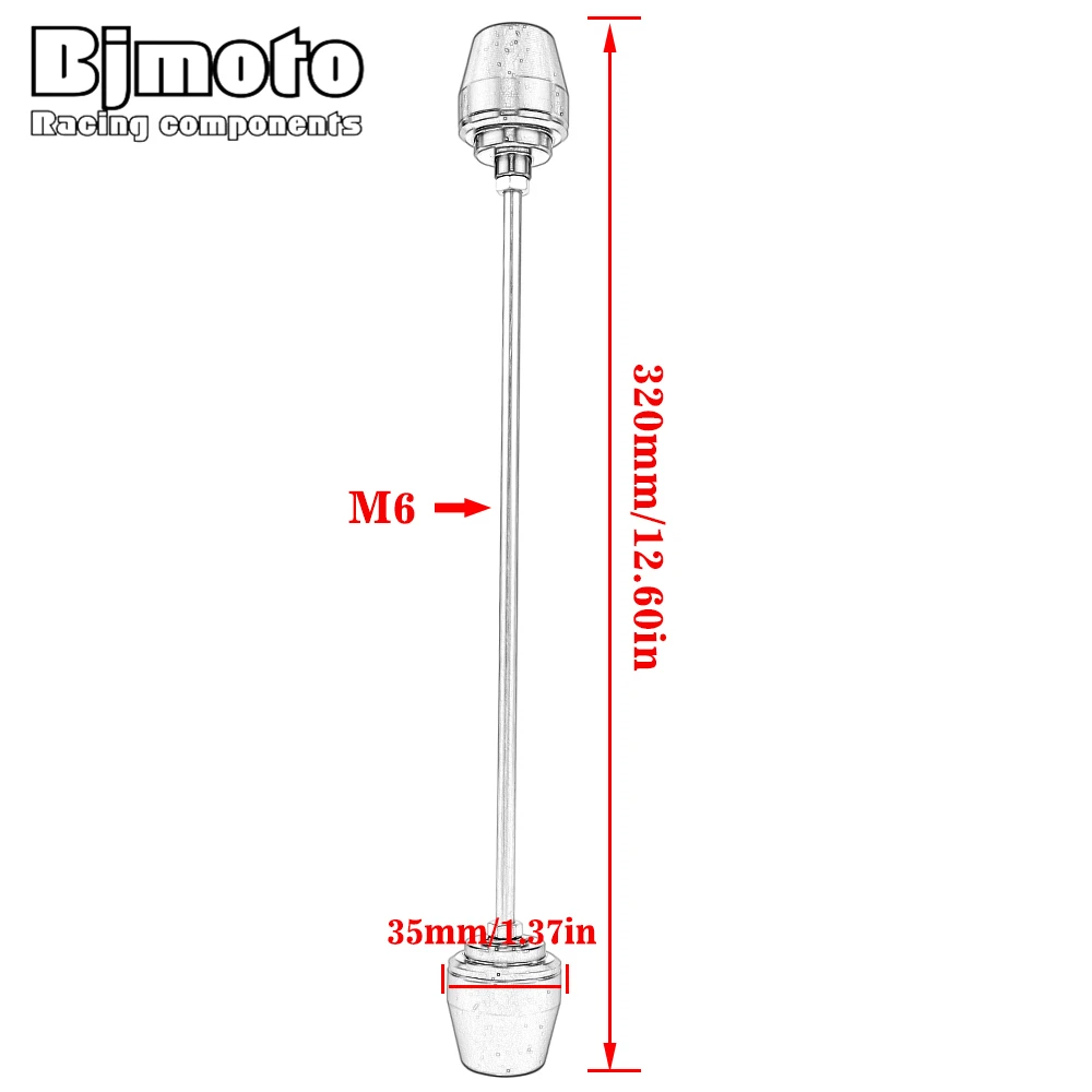 

For Kawasaki Ninja ZX-25R 2020-2021 Motorcycle Front Axle Fork Wheel Slider Crash Protector Motor Accessories