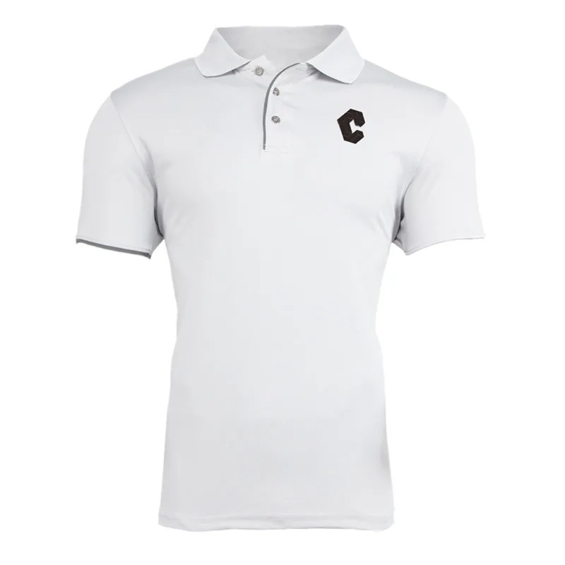 Бренд Camisa masculina мужские рубашки поло быстросохнущие с коротким рукавом мужские рубашки поло спортивные майки Golftennis размер плюс Мужской топы