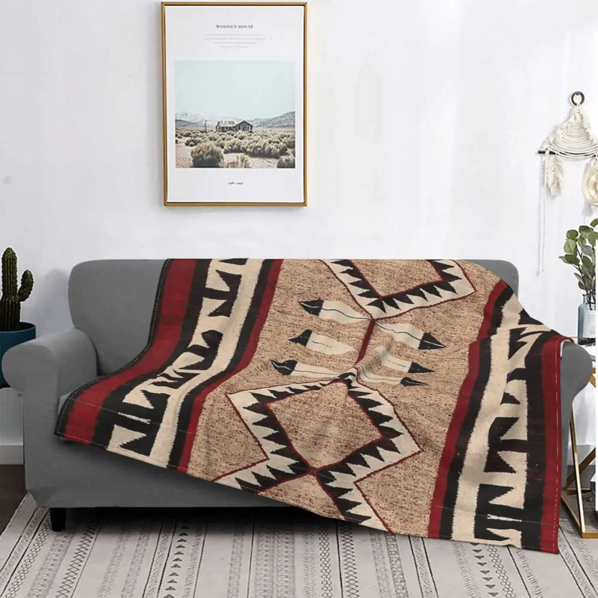 

Manta с принтом вечного навахо, для cama colcha, manta de lino a cuadros, Sudadera с капучинатором