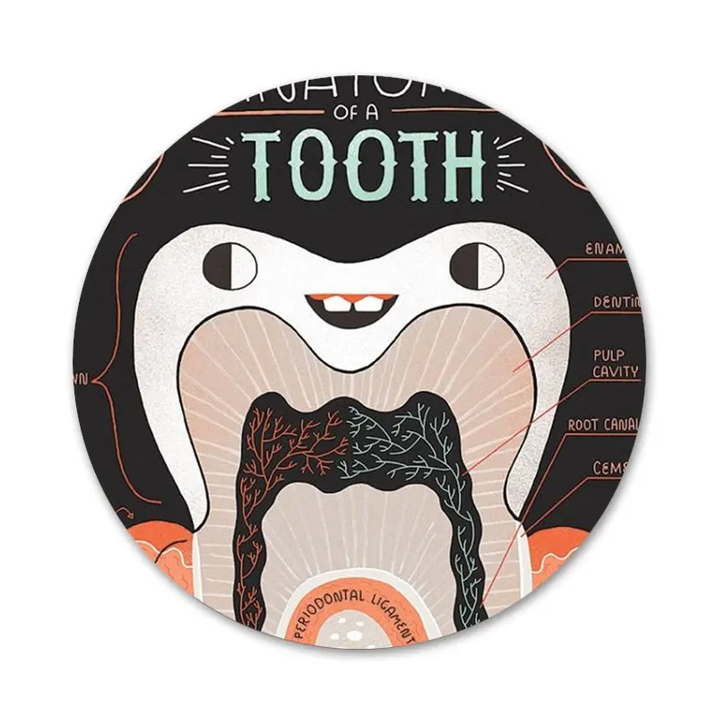 Значки с врачом дантистом стетоскопом зубами инъекциями значки металлические