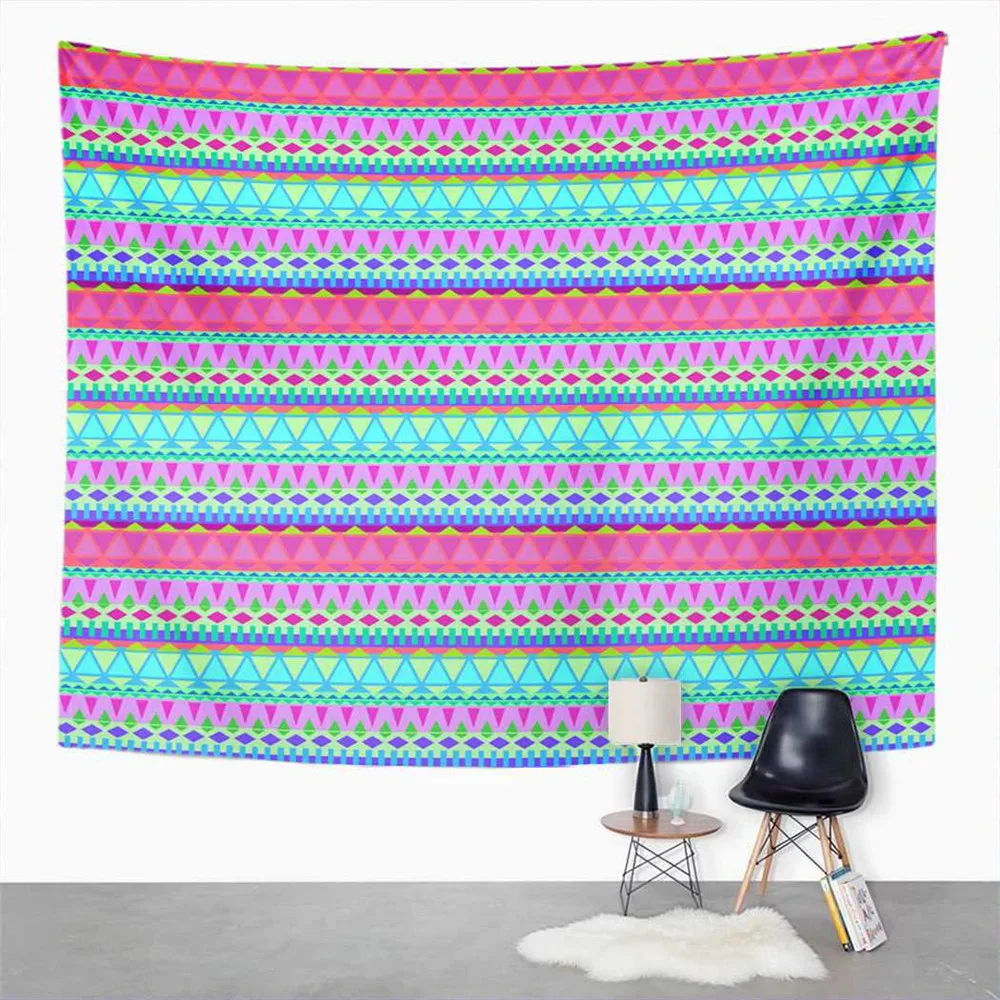 

Abstract Tapestry Red Pink Love Hearts And Stripes Home Dorm Decor Large Tapestry Wall Hanging Blanket For Living Room Bedroom