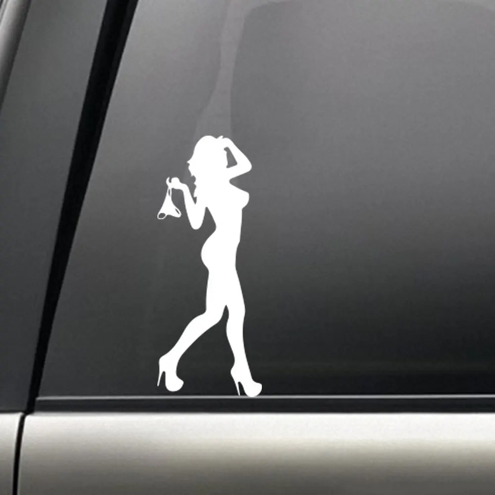 

Sexy beauty Car Sticker Automobile Decal decor ANY SIZE Vinyl Removable Creativity Car Rear window door Sticker decor HY1769