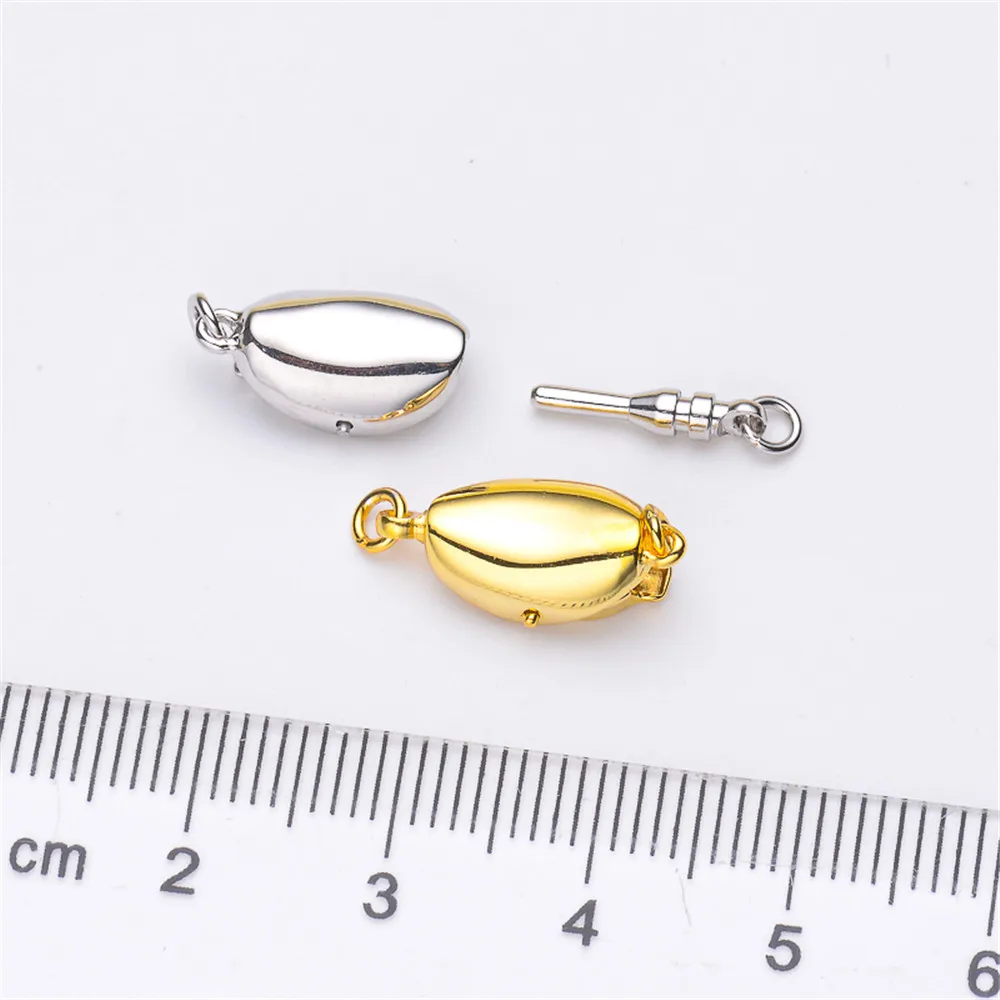 

S925 Sterling Silver Pearl Necklace Bracelet Clasp Connection Buckle DIY Fine Jewelry Accessories Free Shipping