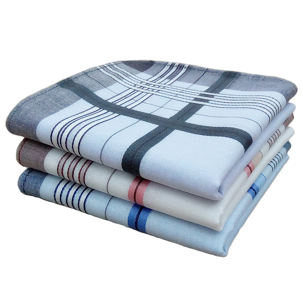 12 шт Мужские цветные полоски хлопковые карманные квадратные носовые платки от AliExpress WW