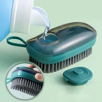 kitchen cleaning brushs 3 in 1 with removable brush sponge dispenser dishwashing brush shoe and laundry brush cleaning tools