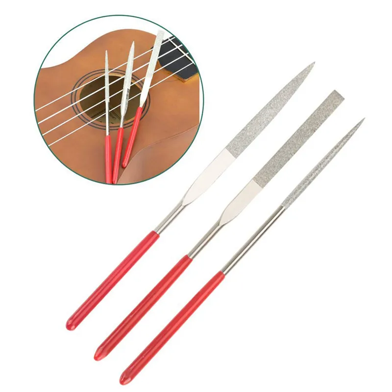 

Guitar Tool Kit Repairing Maintenance Tools String Organizer String Action Ruler Gauge Measuring Tool Hex Wrench Set Files Fin