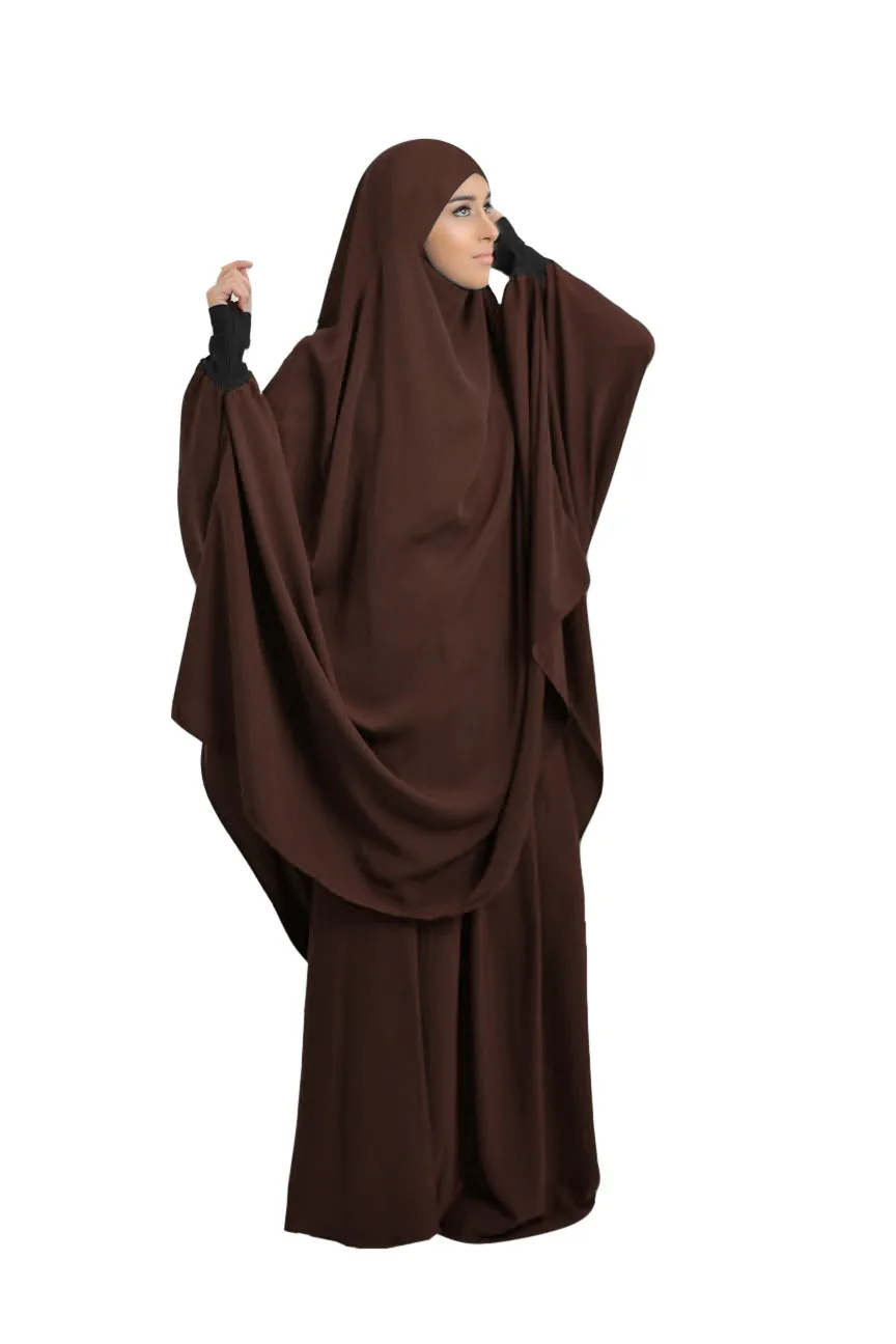 Eid Hooded Muslim Women Hijab Dress Prayer Garment Full Cover Khimar Long Robe Islamic Clothing Ramadan Niqab Djellaba Burka |