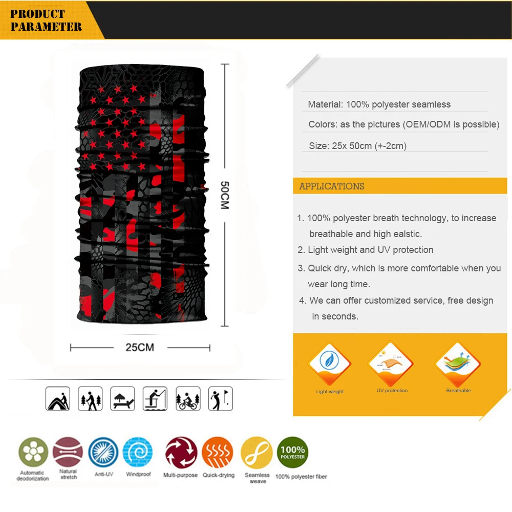 Армейская камуфляжная бандана шарф Балаклава с рисунком черепа шеи Buff Охота